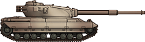 Sideview of FV214 Conqueror